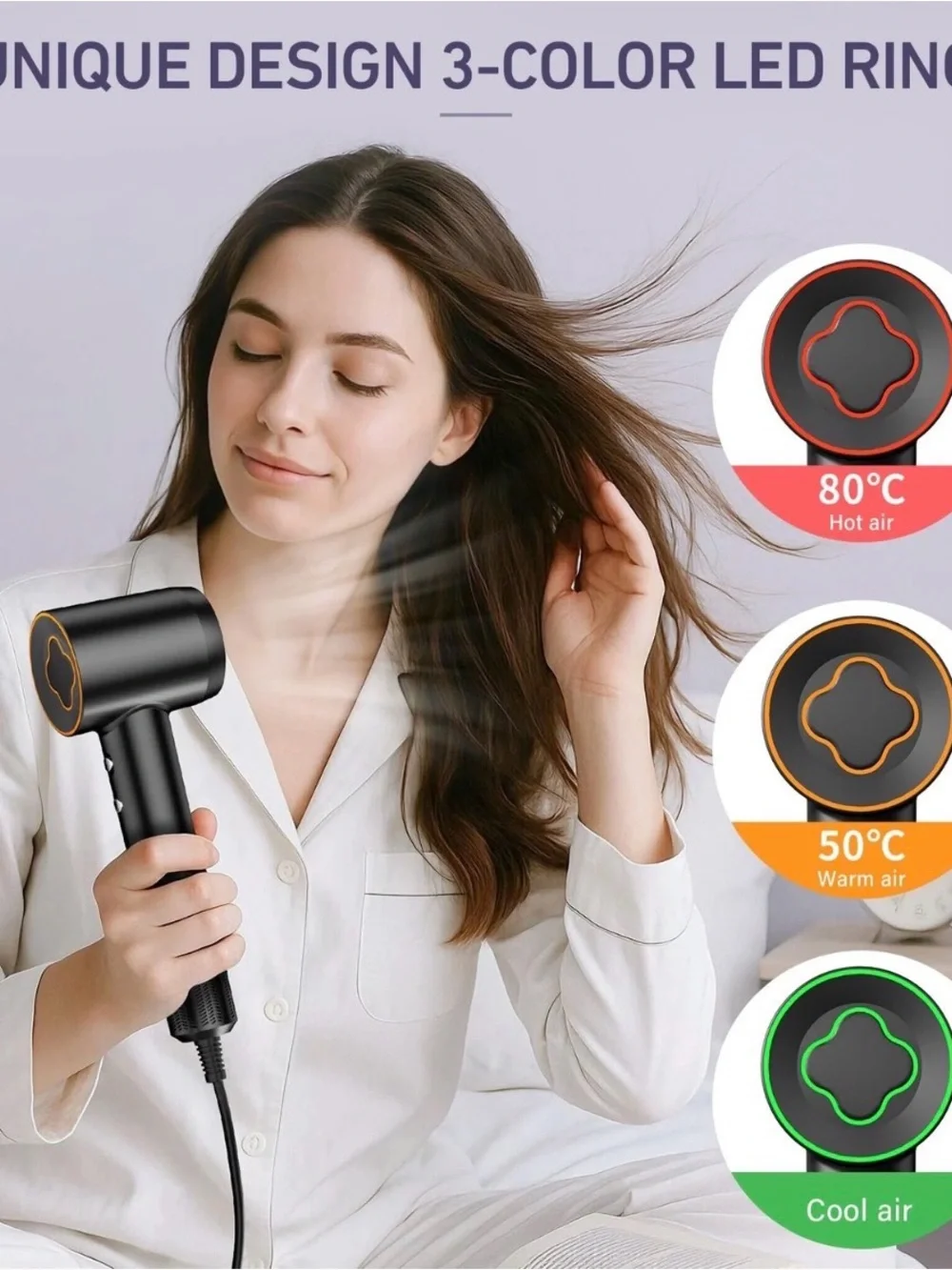Cosy Companions High-Speed lonic Hair Dryer 150000 RPM Brushless Motor for 2-...
